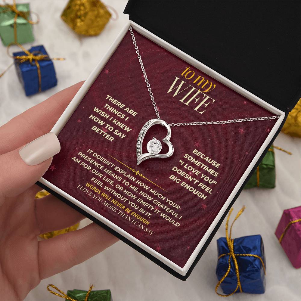 S178 - I Love You Beyond What I Know How To Say – Forever Love Necklace From Husband