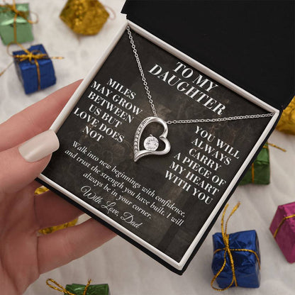C194 - The Love Between A Father And Daughter Becomes A Legacy That Lives Beyond Every Season - Forever Love Necklace