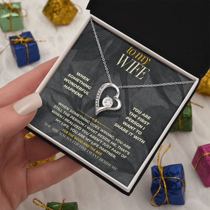 S157 - You Are The First Person I Want Beside Me – Forever Love Necklace From Husband