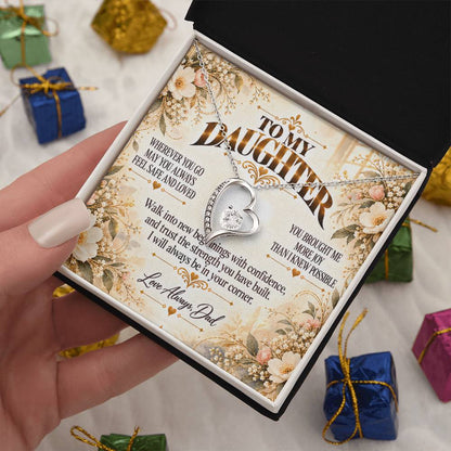C464 - My Love Will Be Your Quiet Home Wherever Your Journey Takes You - Forever Love Necklace