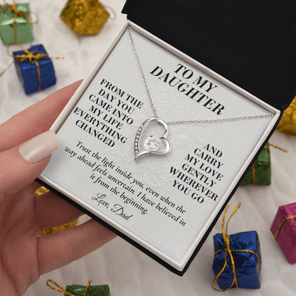 C140 - If You Ever Forget How Special You Are Remember Dad Has Never Forgotten For A Single Day - Forever Love Necklace