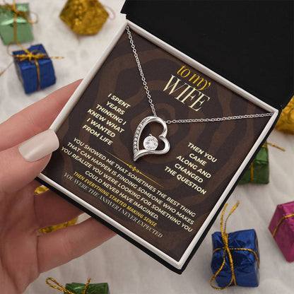 S165 - You Are The Answer I Never Knew I Needed – Forever Love Necklace From Husband