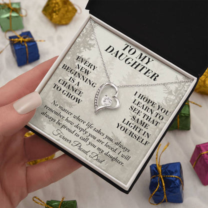 C191 - My Arms May Not Always Reach You But My Love Will Never Stop Holding You - Forever Love Necklace