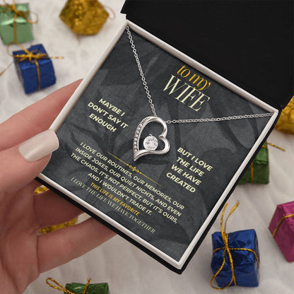 S158 - I Love Our Life More Than You Know – Forever Love Necklace From Husband