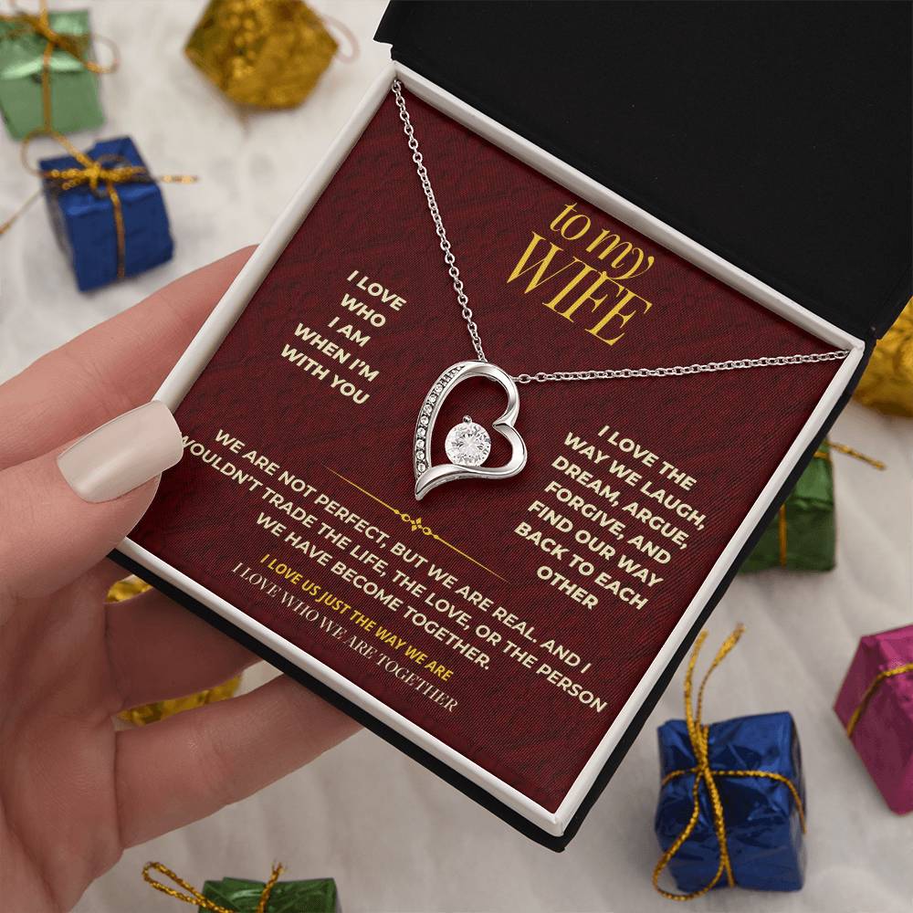 S115 - I Love Who We Are Together – Forever Love Necklace From Husband