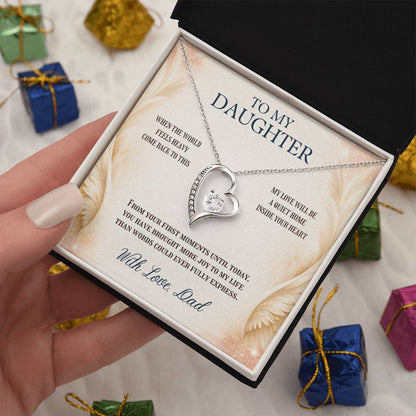C97 - May You Never Outgrow The Truth That You Are Deeply Loved Completely Valued And Forever My Daughter - Forever Love Necklace