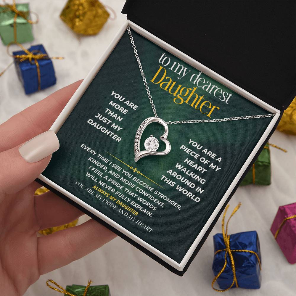 S247 - You Are My Daughter, My Pride, My Heart – Forever Love Necklace From Dad