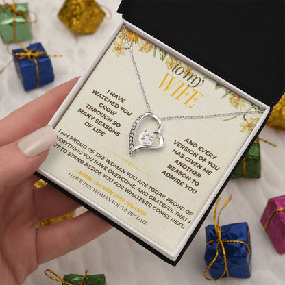 S129 - I Love The Woman You’ve Become – Forever Love Necklace From Husband