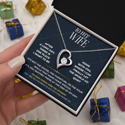 S106 - You’re The Reason I Look Forward To Home – Forever Love Necklace From Husband