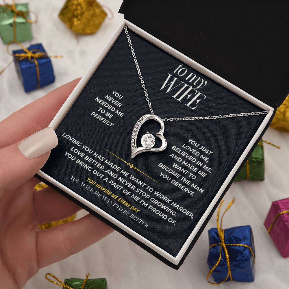 S94 - You Make Me Want To Be Better – Forever Love Necklace From Husband