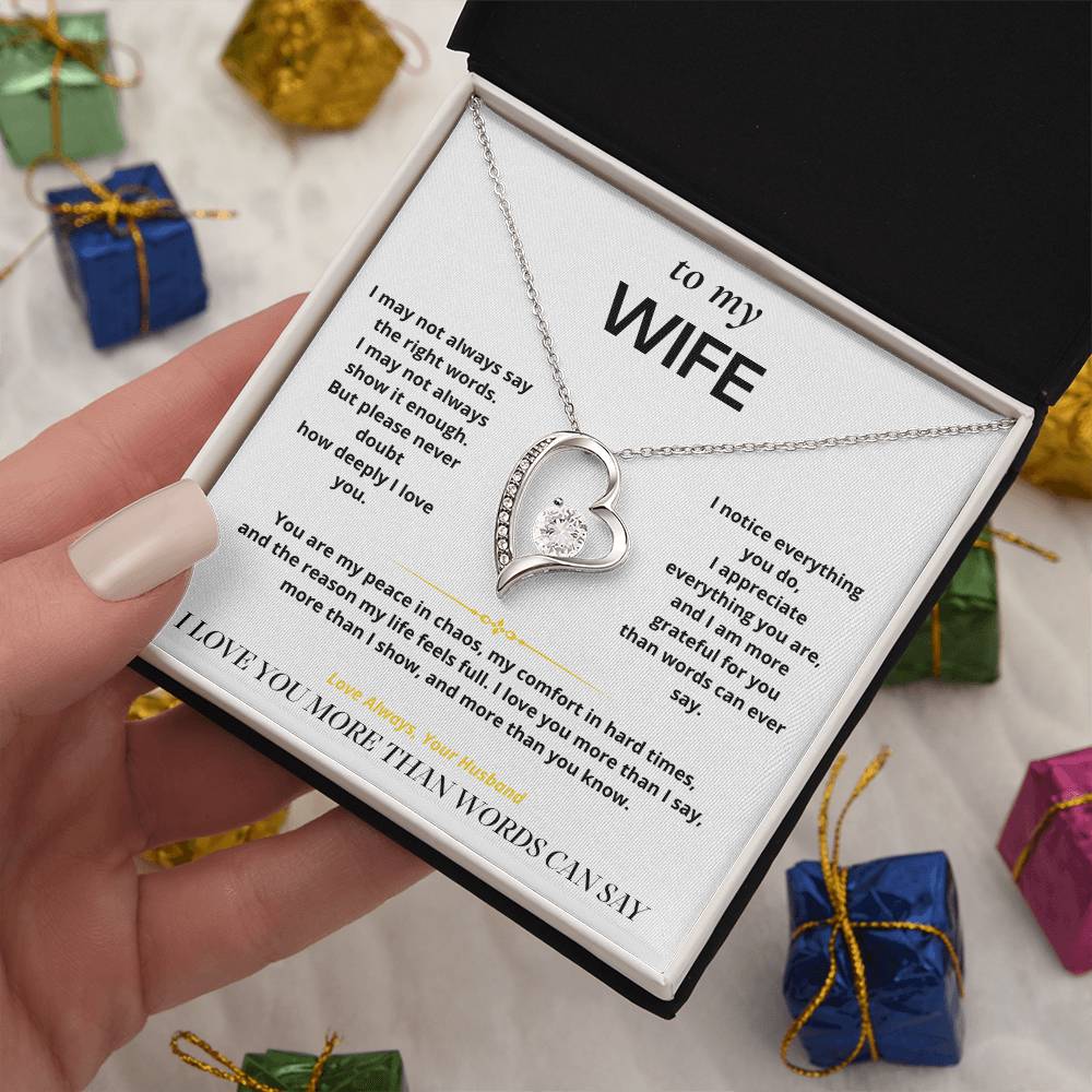 S6 - Things I Don't Say Enough – Forever Love Necklace From Husband