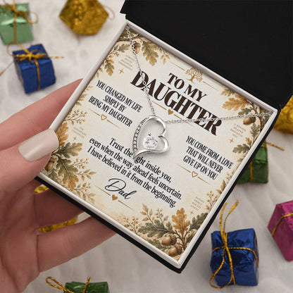 C220 - You Made Me A Better Man Simply By Giving Me The Honor Of Being Your Dad - Forever Love Necklace