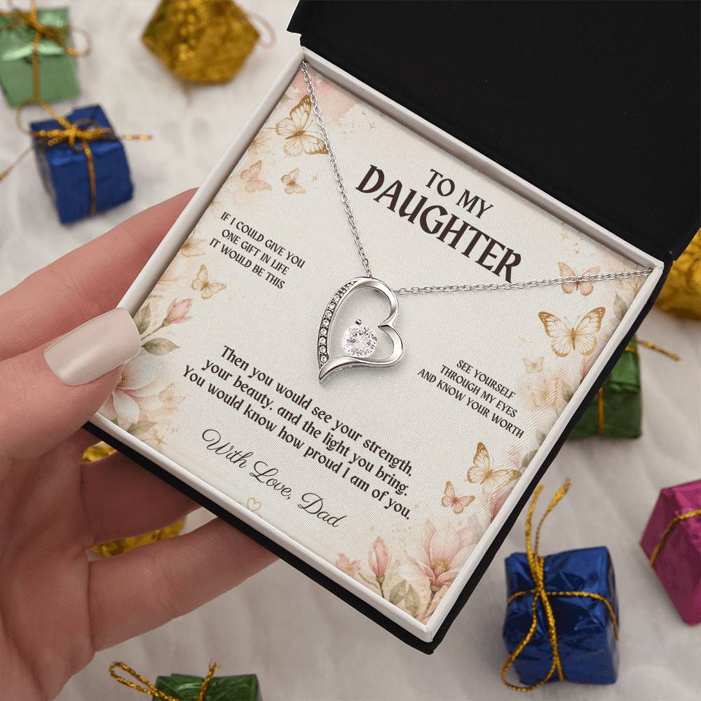 C3 - If I Could Give You One Gift It Would Be To See Yourself Through My Eyes - Forever Love Necklace