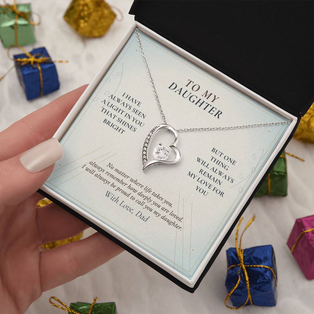 C121 - I Hope You Always See The Light In Yourself That I Have Seen Since The Beginning - Forever Love Necklace