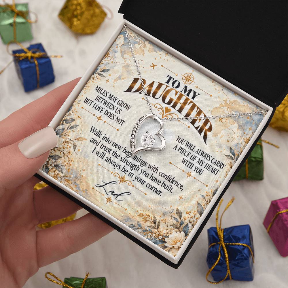 C444 - The Love Between A Father And Daughter Becomes A Legacy That Lives Beyond Every Season - Forever Love Necklace