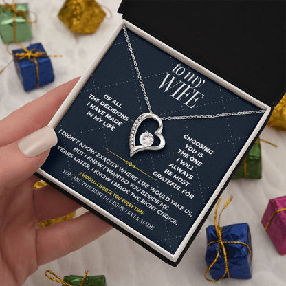 S101 - You’re The Best Decision I Ever Made – Forever Love Necklace From Husband