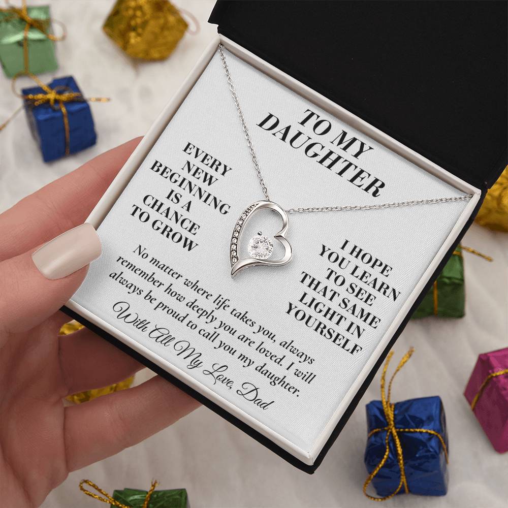 C141 - My Arms May Not Always Reach You But My Love Will Never Stop Holding You - Forever Love Necklace