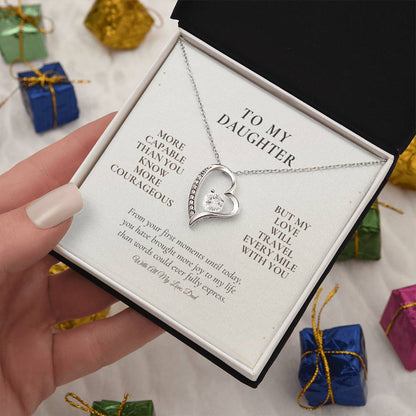 C117 - You Are More Capable More Courageous And More Loved Than You Could Ever Imagine - Forever Love Necklace