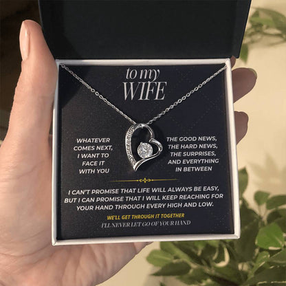 S95 - I’ll Hold Your Hand Through It All – Forever Love Necklace From Husband