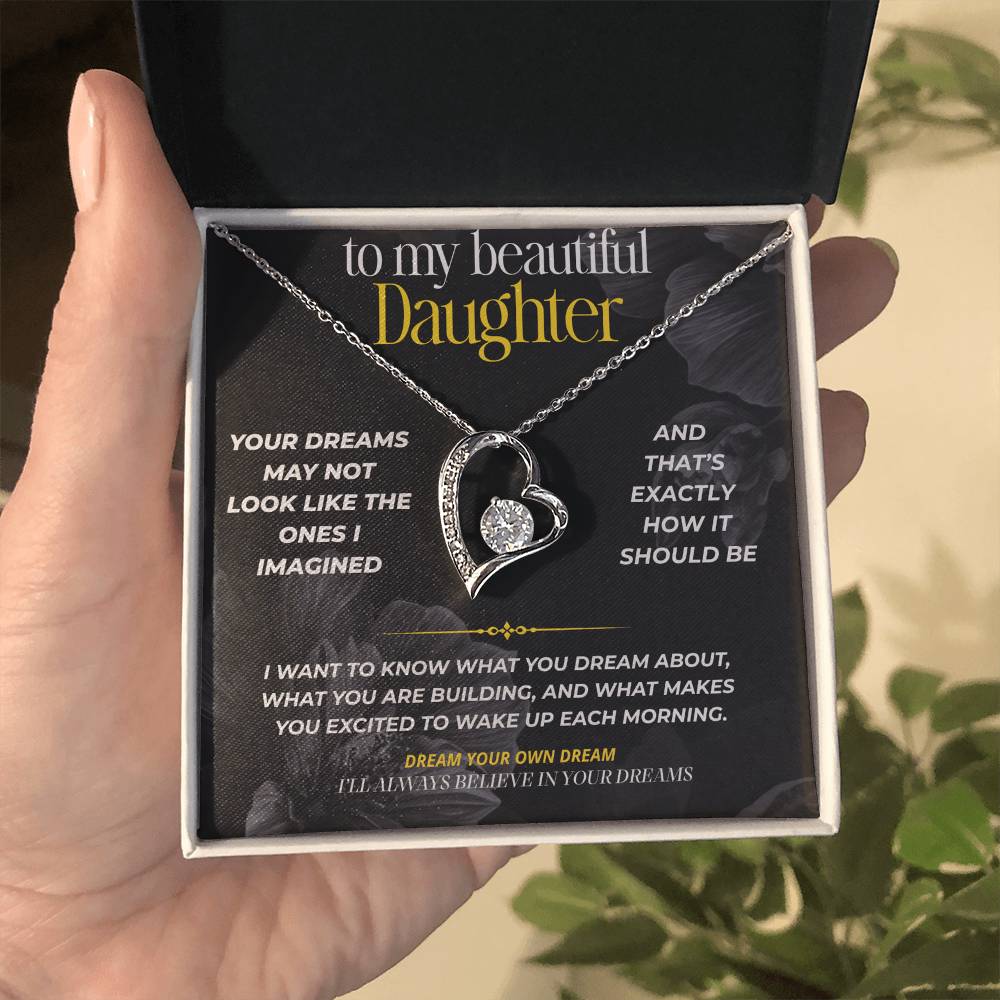 S297 - I’ll Always Have A Place In My Heart For Your Dreams – Forever Love Necklace From Dad