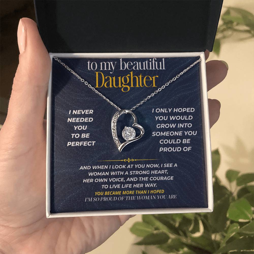 S276 - You Are The Woman I Always Hoped You’d Become – Forever Love Necklace From Dad