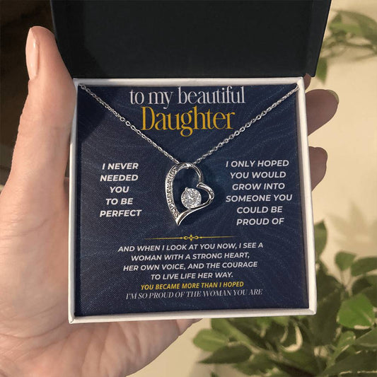 S276 - You Are The Woman I Always Hoped You’d Become – Forever Love Necklace From Dad