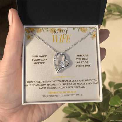 S121 - You Are The Best Part Of Every Day – Forever Love Necklace From Husband