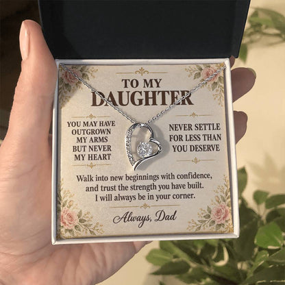 C154 - You Will Forever Be My Little Girl And One Of The Greatest Blessings Of My Life - Forever Love Necklace