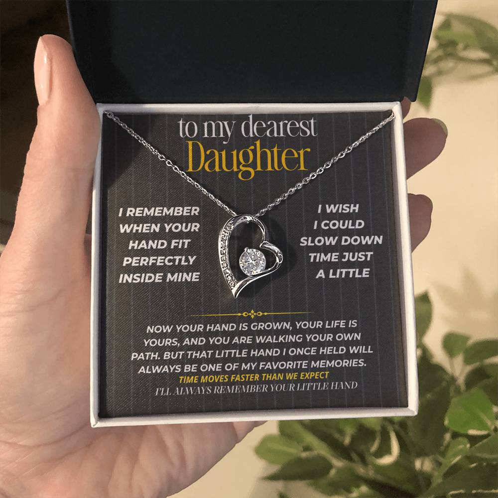 S265 - I’ll Always Remember Holding Your Little Hand – Forever Love Necklace From Dad