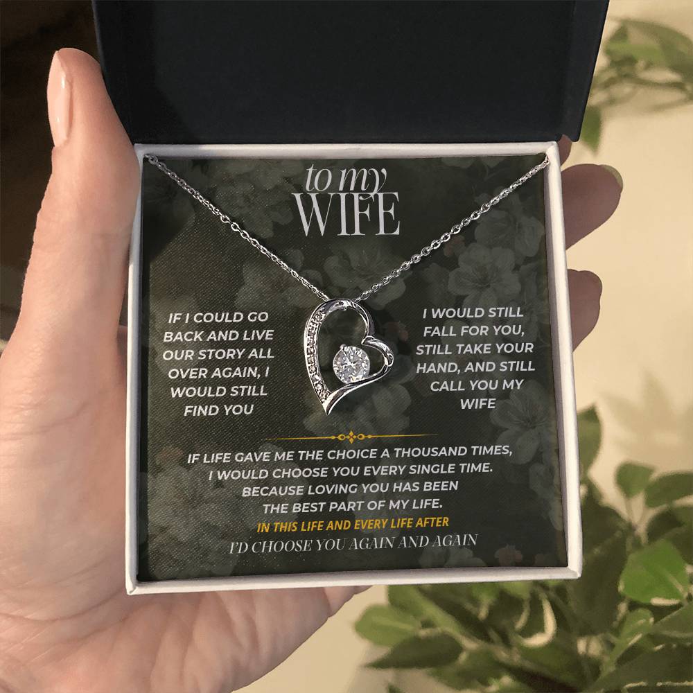 S76 - I’d Choose You Again And Again – Forever Love Necklace From Husband