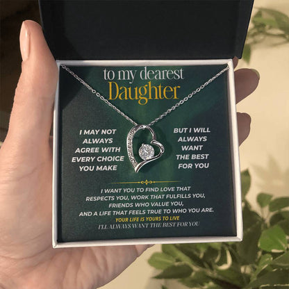 S246 - I’ll Always Want The Best For You – Forever Love Necklace From Dad