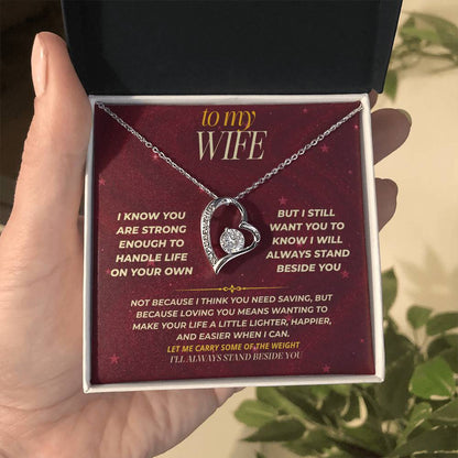 S171 - You Are The Woman I Want To Protect And Love – Forever Love Necklace From Husband