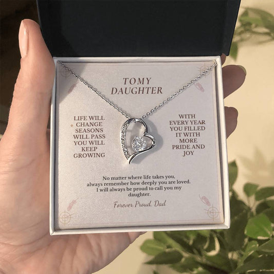 C111 - Life May Change Around You But My Love For You Will Always Remain Constant - Forever Love Necklace