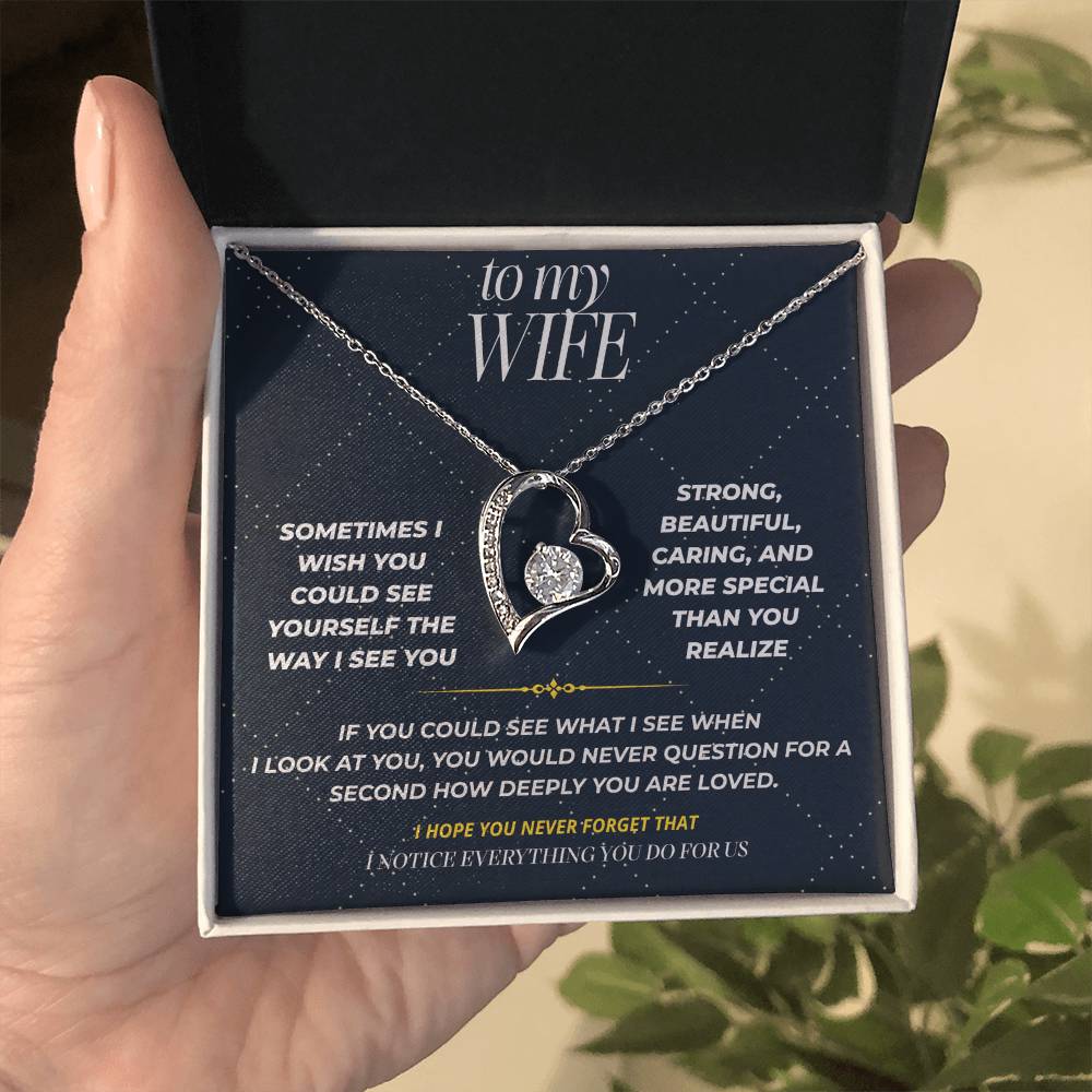 S108 - You Deserve To Know How Loved You Are – Forever Love Necklace From Husband