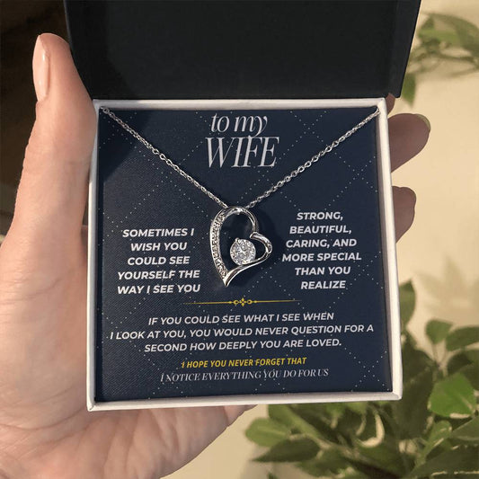 S108 - You Deserve To Know How Loved You Are – Forever Love Necklace From Husband