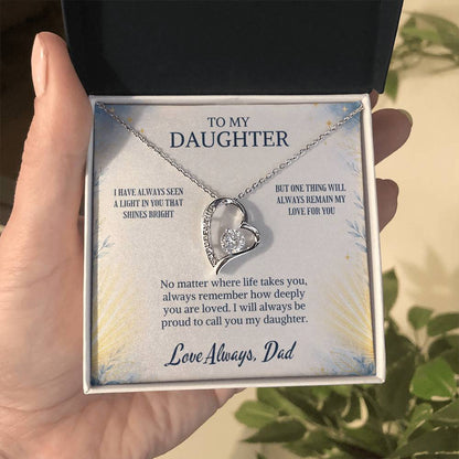 C96 - When Life Asks You To Be Strong Remember You Have Always Been Stronger Than You Know - Forever Love Necklace