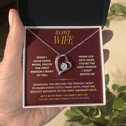 S111 - You’re The One I Want To Tell Everything To – Forever Love Necklace From Husband