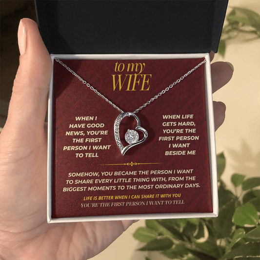 S111 - You’re The One I Want To Tell Everything To – Forever Love Necklace From Husband