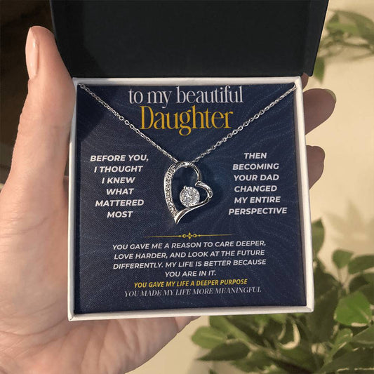 S272 - You Have Made My Life More Meaningful – Forever Love Necklace From Dad