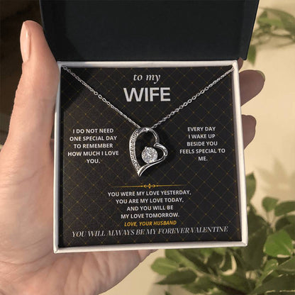 S33 - My Forever Valentine – Forever Love Necklace From Husband
