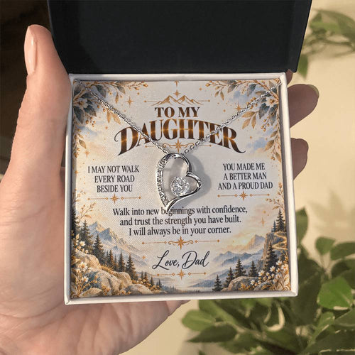 C499 - The Greatest Gift Life Gave Me Was The Chance To Love You As Your Dad - Forever Love Necklace