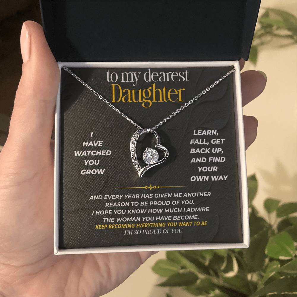 S204 - I’m So Proud Of The Woman You’ve Become – Forever Love Necklace From Dad