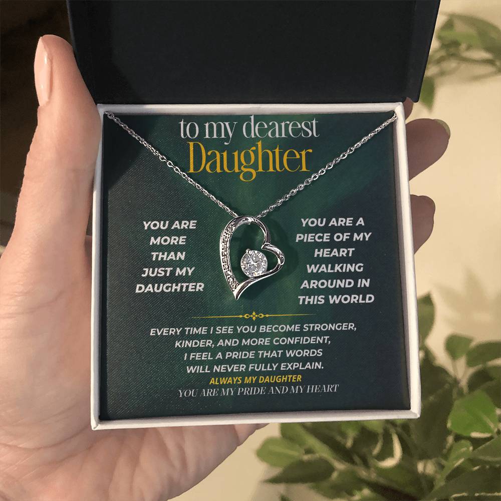S247 - You Are My Daughter, My Pride, My Heart – Forever Love Necklace From Dad