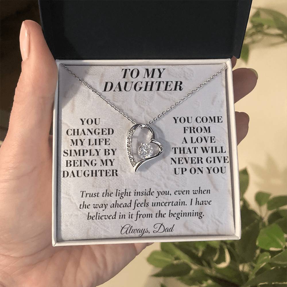 C170 - You Made Me A Better Man Simply By Giving Me The Honor Of Being Your Dad - Forever Love Necklace