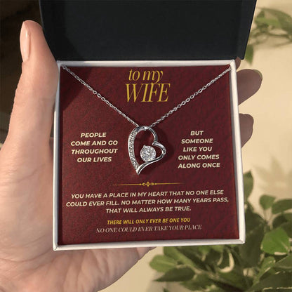 S119 - No One Could Ever Take Your Place – Forever Love Necklace From Husband