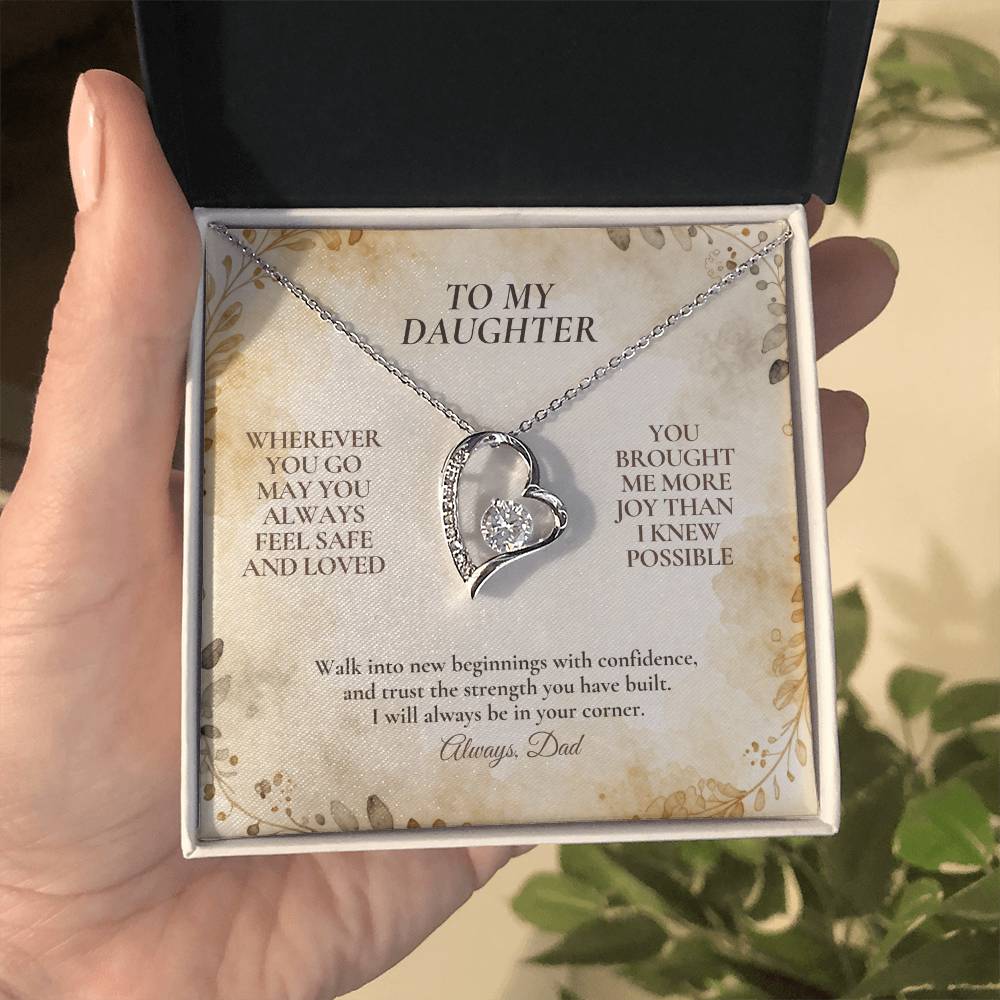 C114 - My Love Will Be Your Quiet Home Wherever Your Journey Takes You - Forever Love Necklace