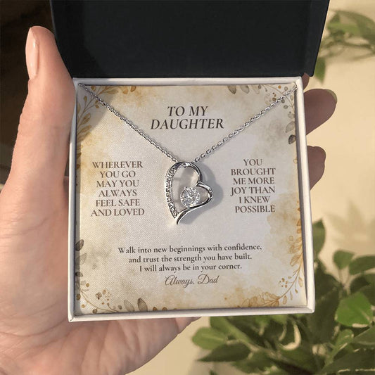 C114 - My Love Will Be Your Quiet Home Wherever Your Journey Takes You - Forever Love Necklace