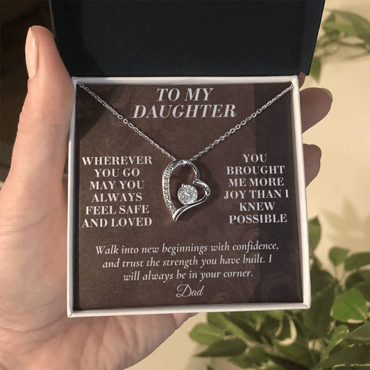 C164 - My Love Will Be Your Quiet Home Wherever Your Journey Takes You - Forever Love Necklace