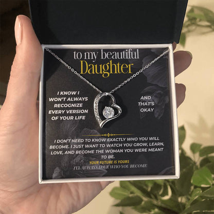 S295 - I’ll Always Love The Woman You Become – Forever Love Necklace From Dad
