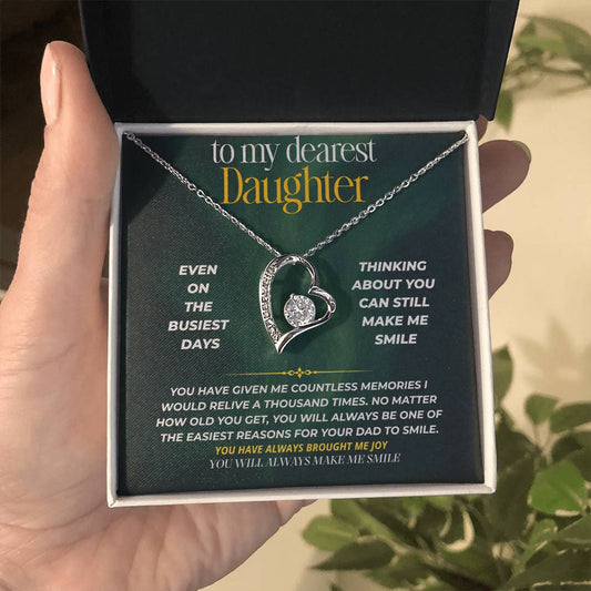 S245 - You Are My Forever Reason To Smile – Forever Love Necklace From Dad